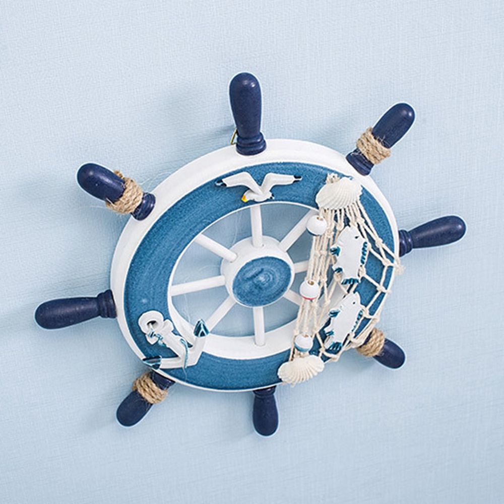 Vintage 9 Inch Beach Home Fish - Fishing Boat Steering Wheel review and price