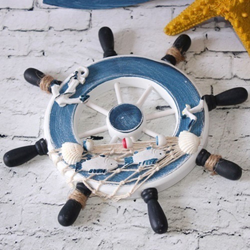 Vintage 9 Inch Beach Home Fish - Fishing Boat Steering Wheel review and price