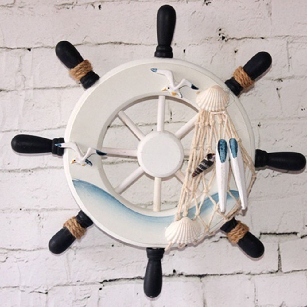 Vintage 9 Inch Beach Home Fish - Fishing Boat Steering Wheel review and price
