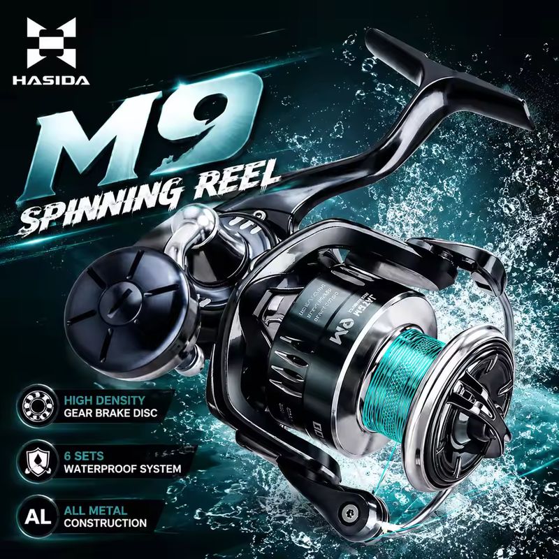 HASIDA M9 Spinning Reel Full M - Fishing Boat Steering Wheel review and price