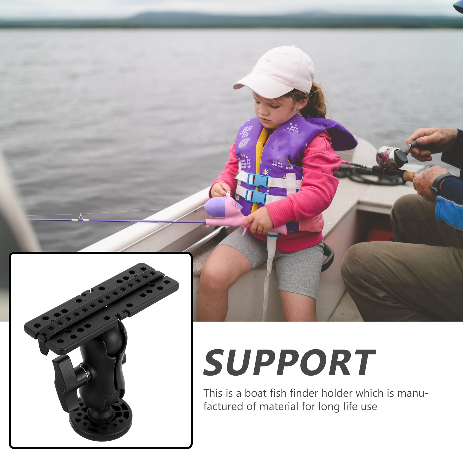Fish Finder Holder for Boat Ad - Fishing Boat Depth Finder review and price