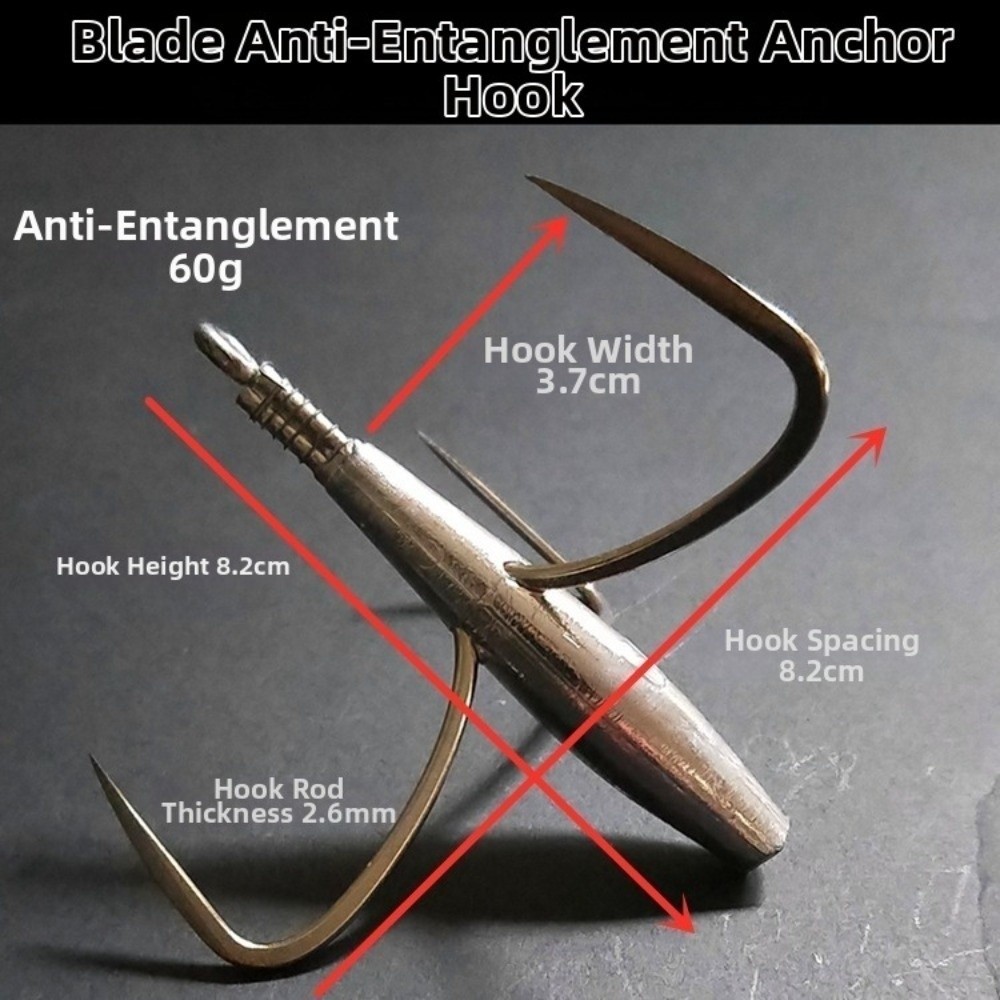 50g-80g Weight Triple Fishing  - Fishing Boat Anchor review and price