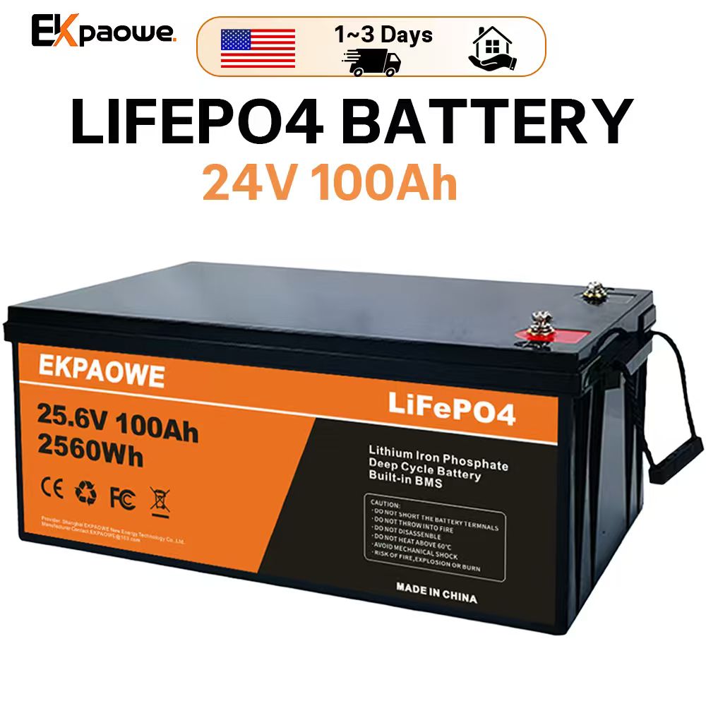 EKPAOWE 24V 25.6V 100AH LiFePO - Fishing Boat Trolling Motor review and price