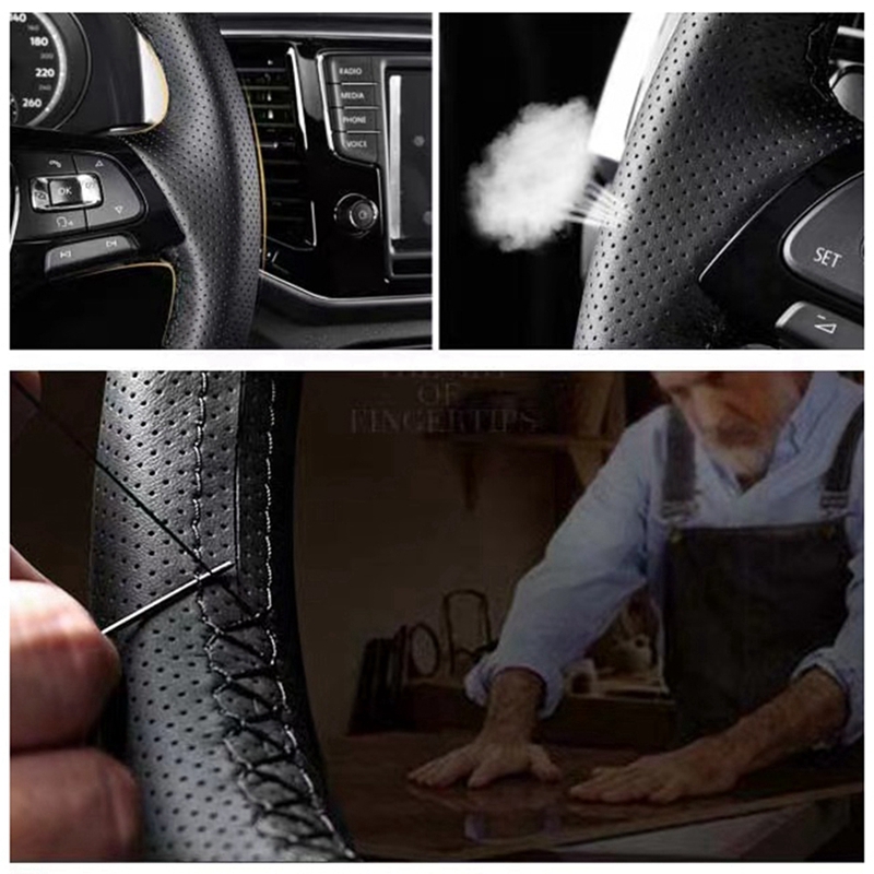 DIY Black Genuine Leather Carb - Fishing Boat Steering Wheel review and price